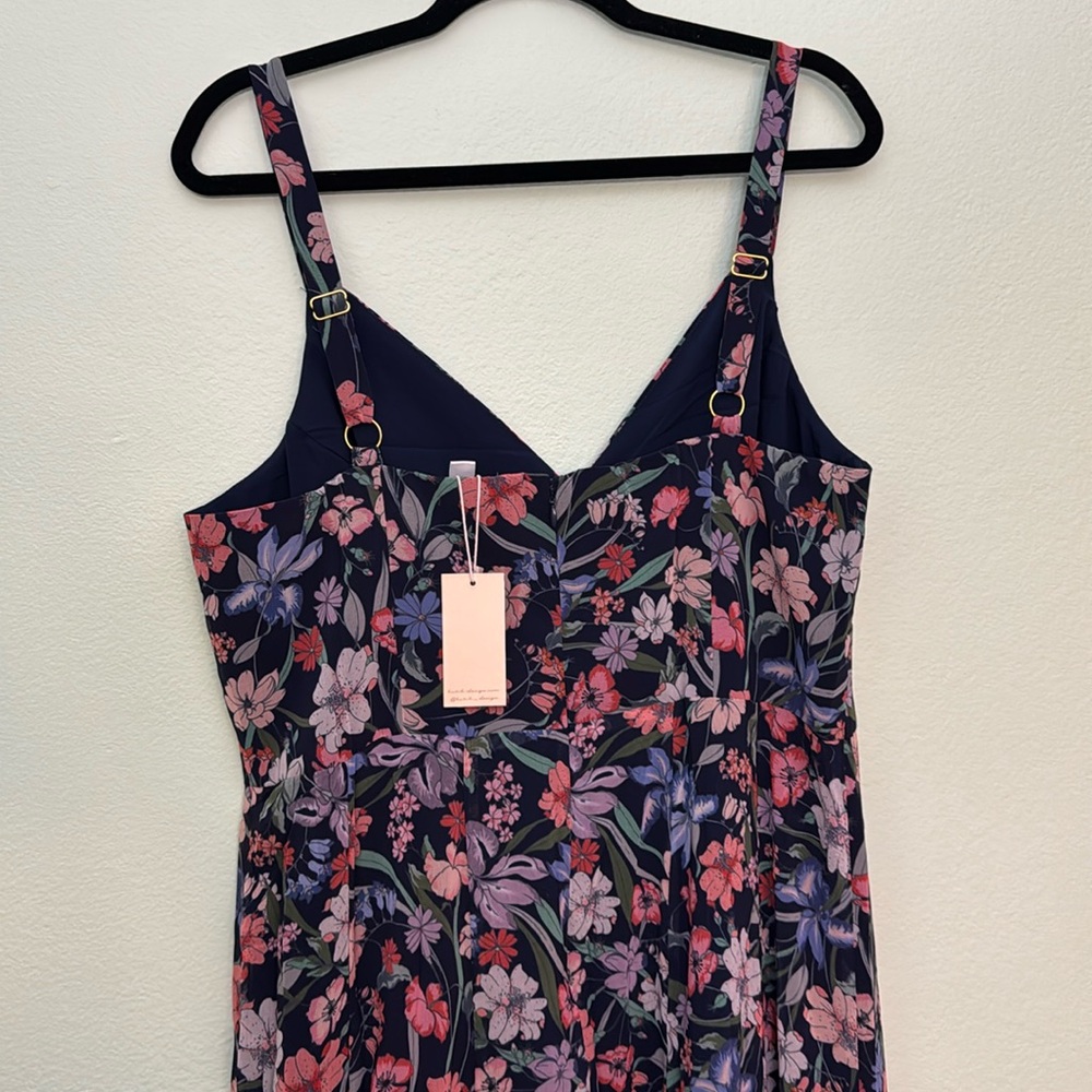 Anthropologie 12 Hutch Belinna Sleeveless V-Neck Godet A-Line Maxi Dress - Picture 9 of 13